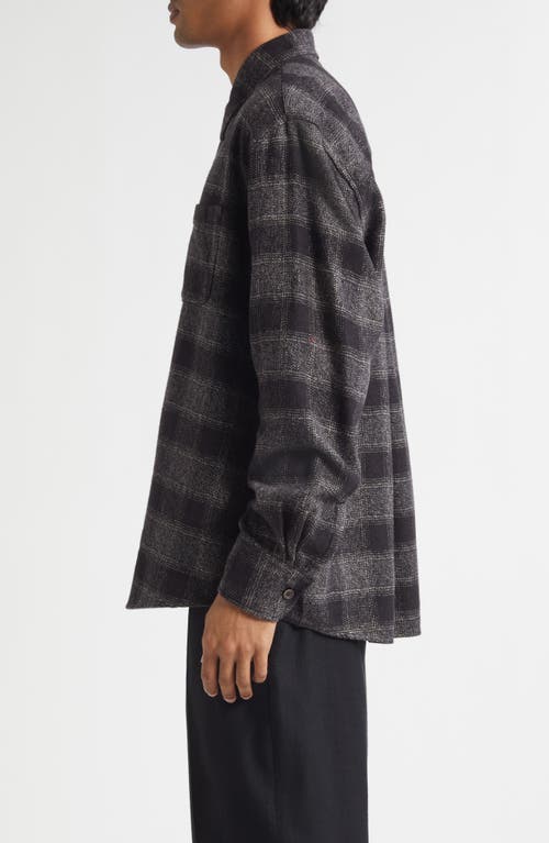 Our Legacy Above Relaxed Plaid Cotton Button-up Shirt In Gray