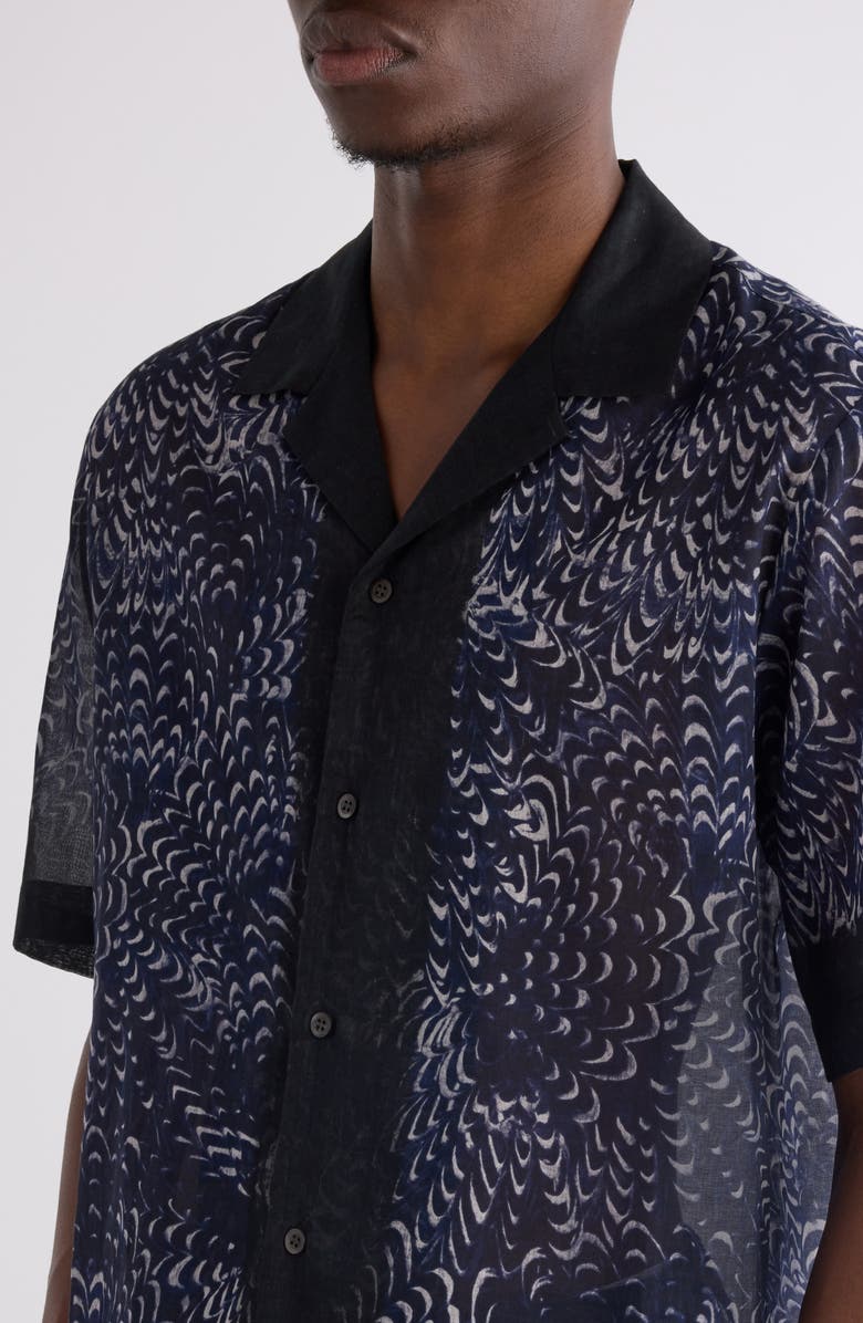 Dries Van Noten Carltone Print Camp Shirt, Alternate, color, 