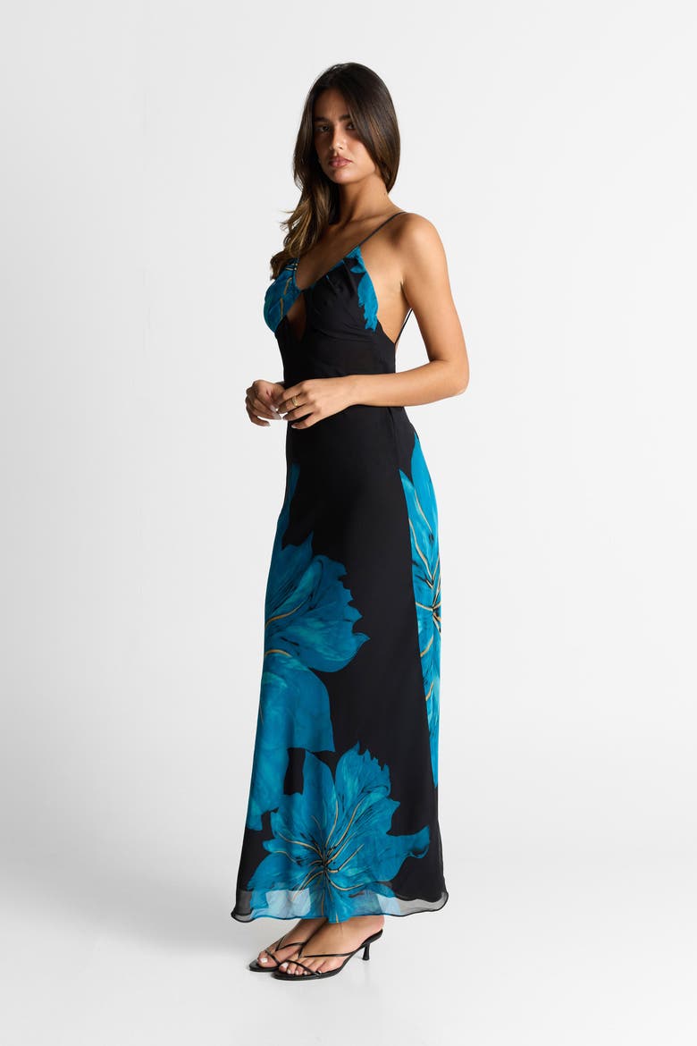 Raya Maxi Dress, Alternate, color, Turquoise