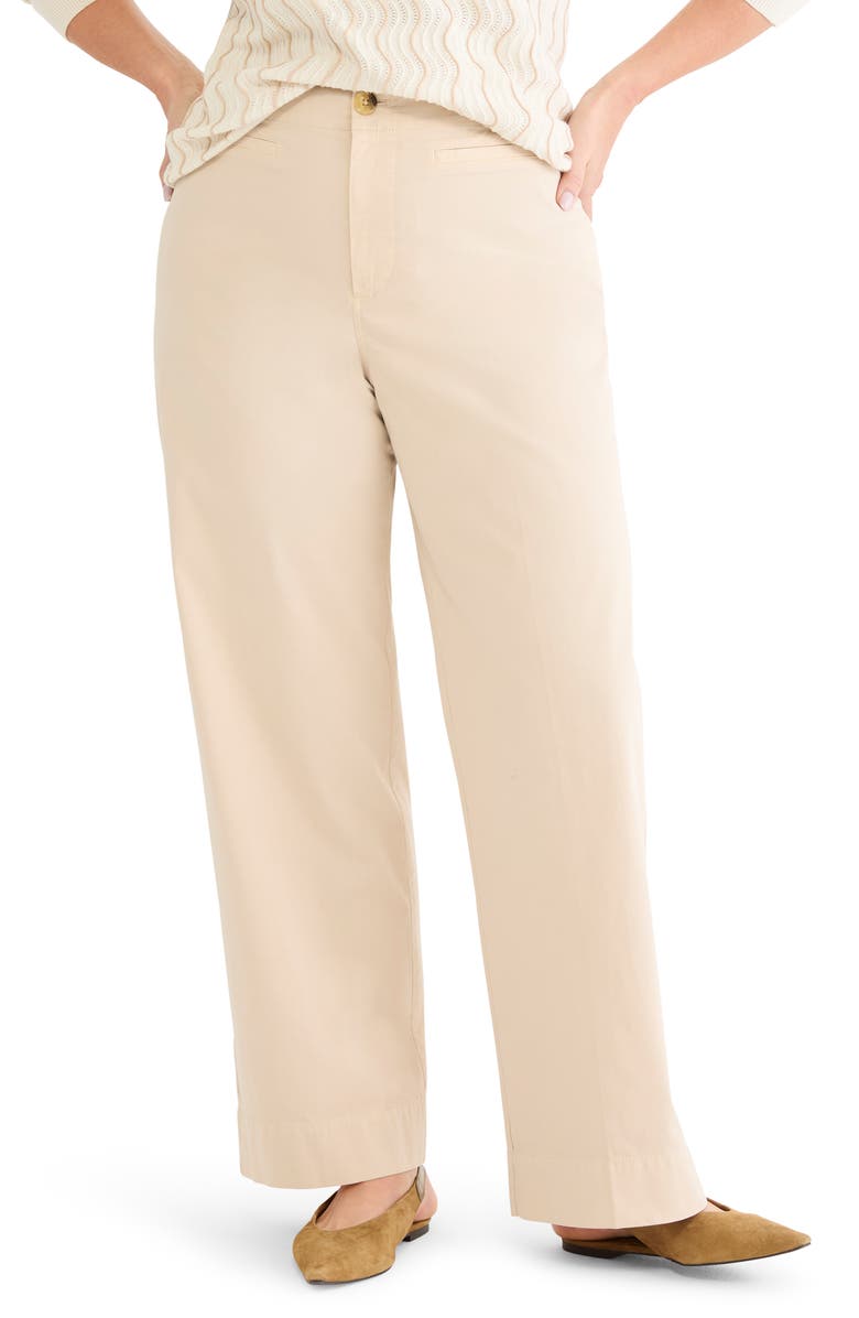 NIC+ZOE Highland Soft Stretch Wide Leg Pants, Main, color, Latte