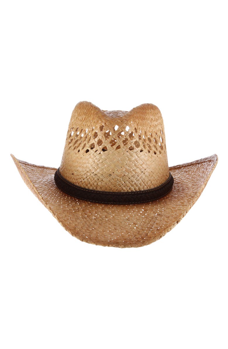 Scala Western Straw Hat, Alternate, color,