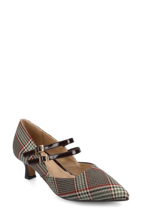 Carnation Kitten Heel Mary Jane Pump - Wide Width Available