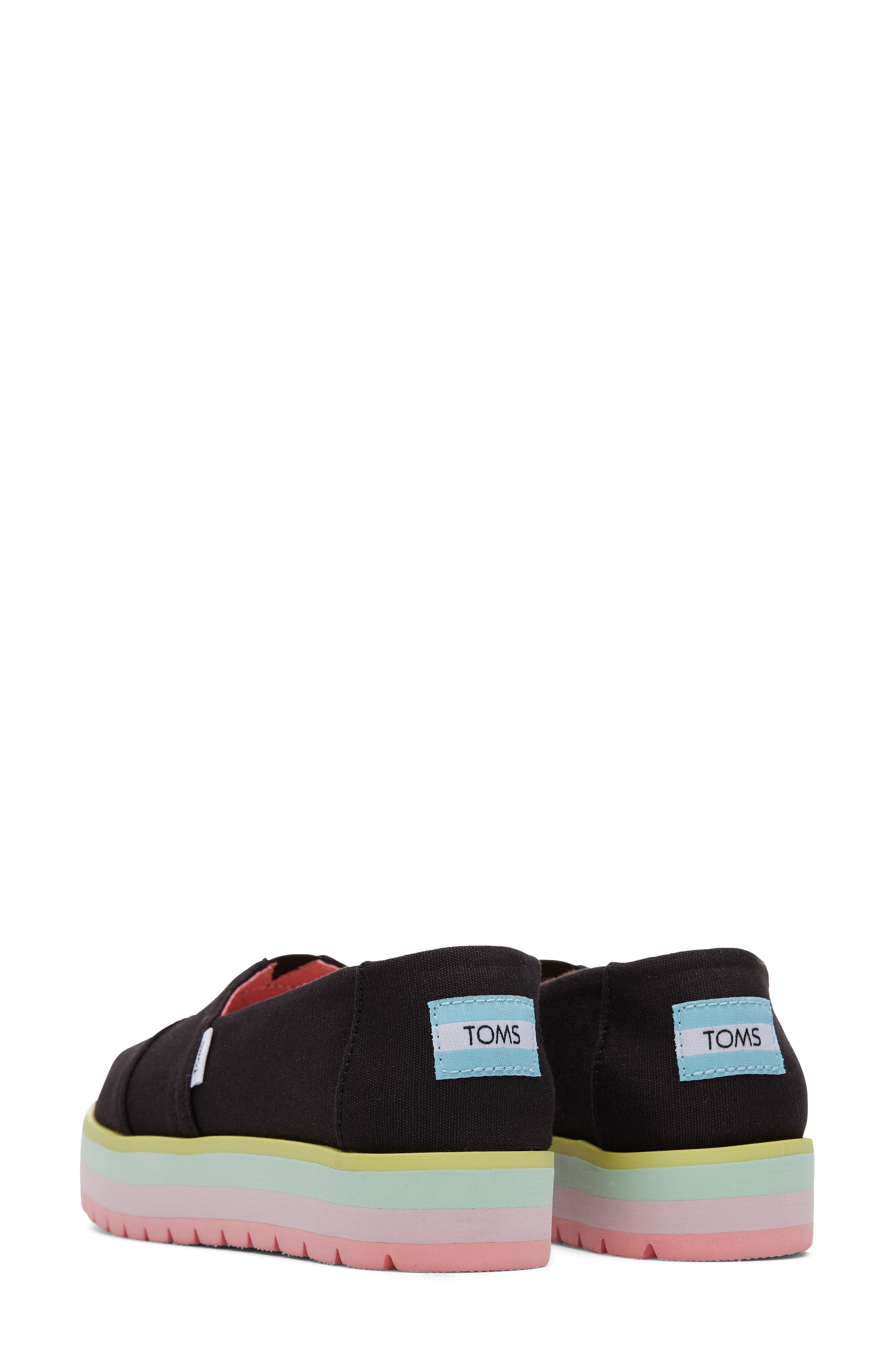 TOMS Kids' Classic Alpargata Platform Slip-On, Alternate, color, 