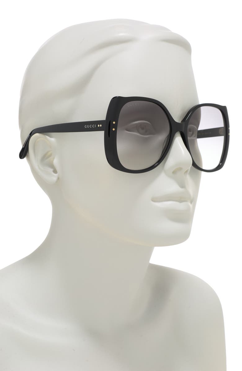 Gucci 56MM Round/Oval Sunglasses, Alternate, color, 