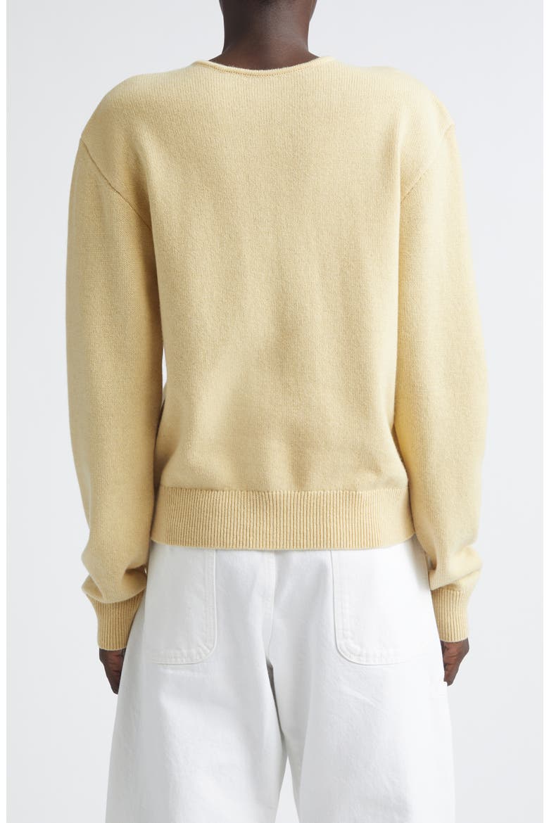 Reversible Cashmere & Wool Cardigan, Alternate, color, BUTTER