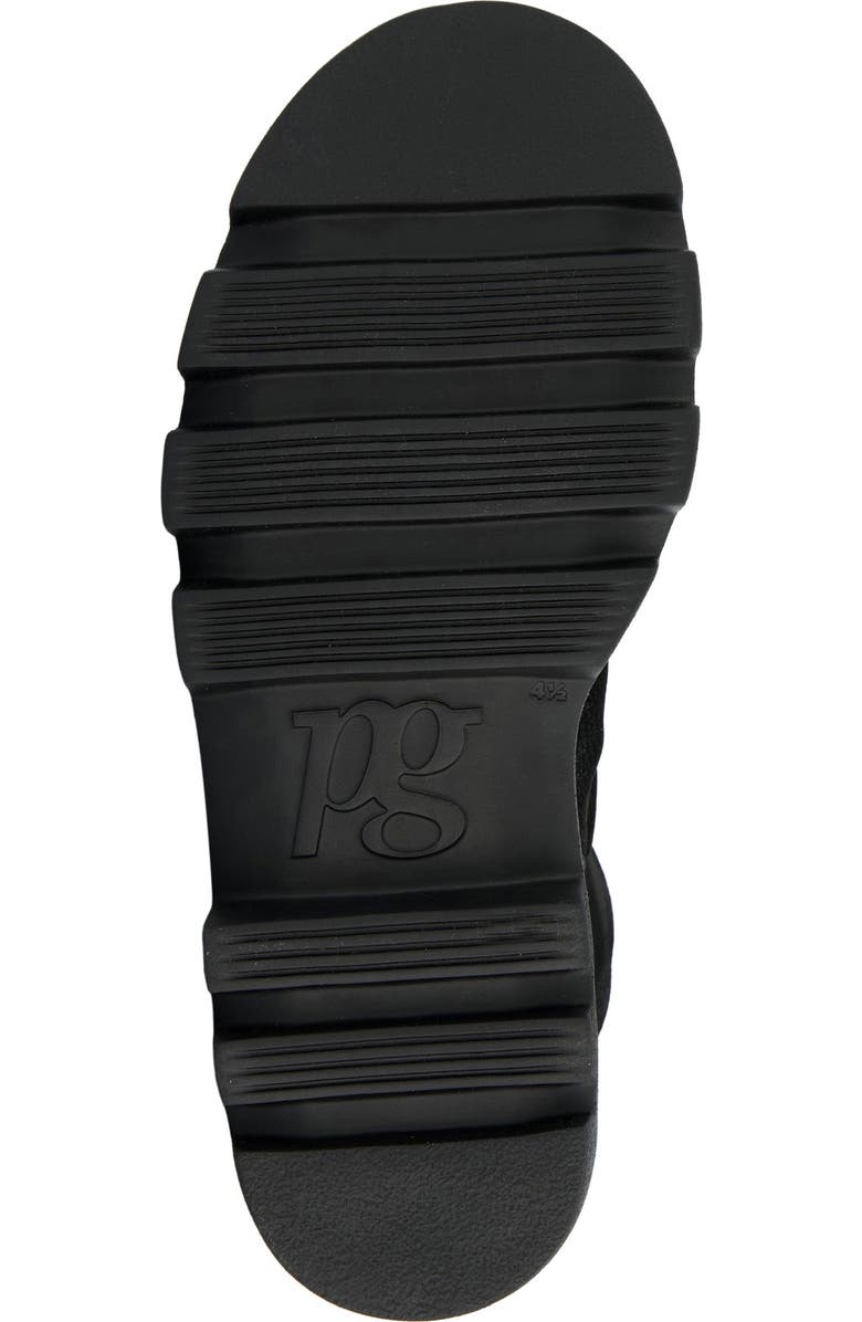 Paul Green Crosby Lug Sole Bootie, Alternate, color, Black Grained Nubuck