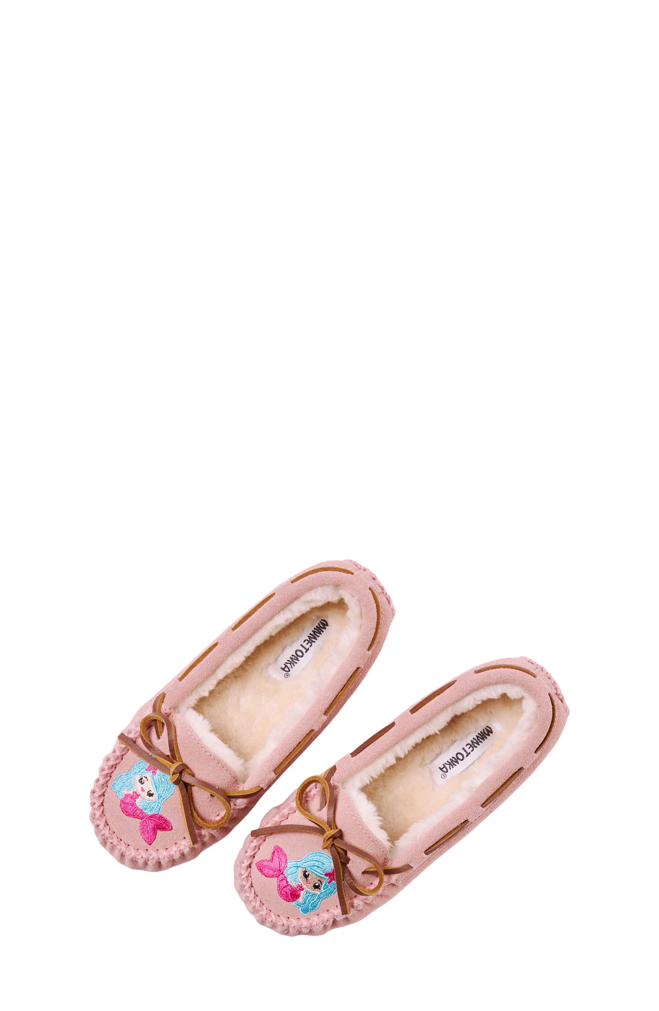 Kids' Cassie Moccasin Slipper, Alternate, color, BLUSH MERMAID