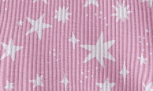 Nordstrom Kids' Print Rib Two-piece Pajamas In Pink