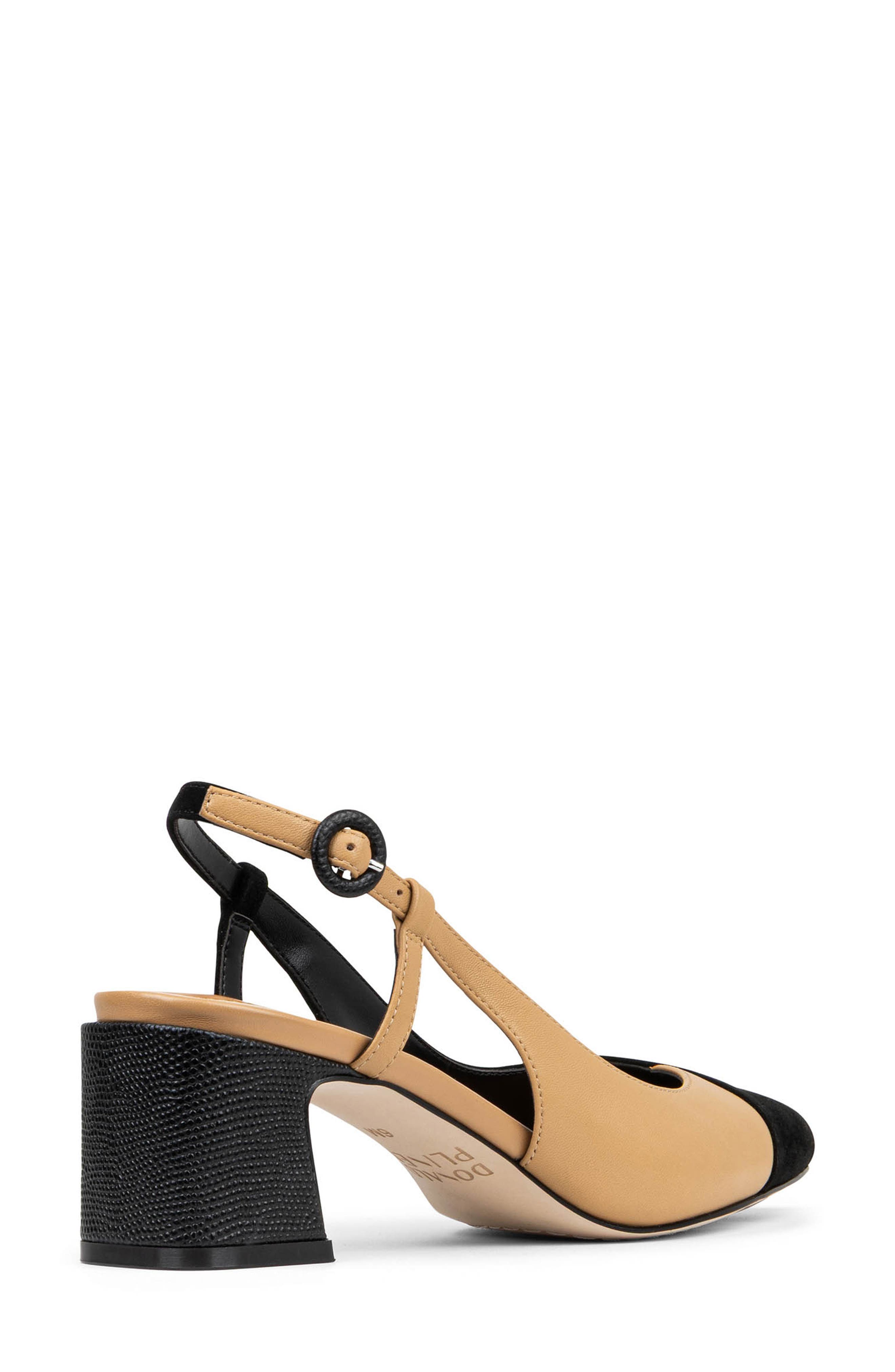 Donald Pliner Viviana Slingback Pump, Alternate, color, Camel/ Black