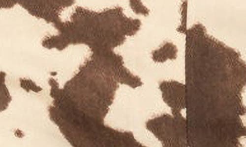 Edikted Cow Print Microshorts In Mix