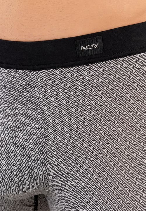 Hom Herbie Comfort Boxer Briefs In Black Print