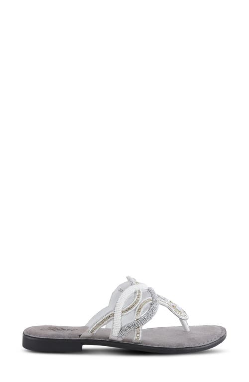 Azura By Spring Step Kaa Flip Flop In White Multi