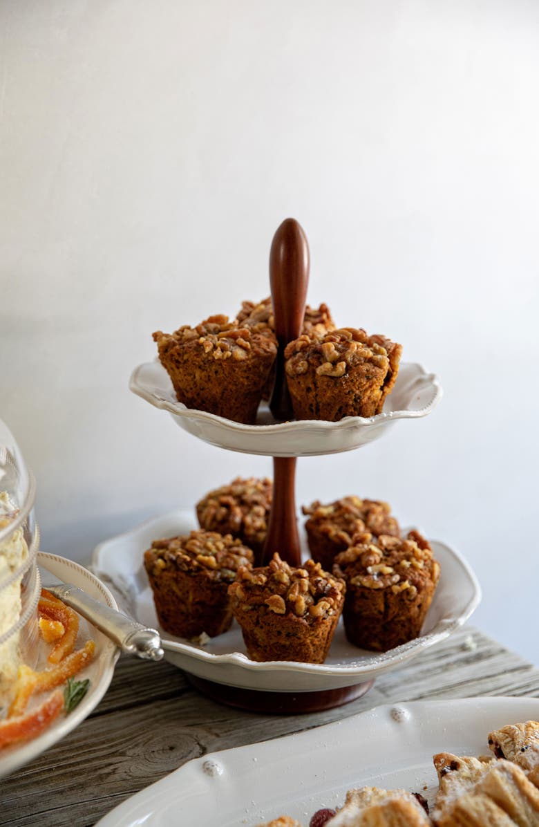 Juliska Berry & Thread Tiered Ceramic Serving Stand, Alternate, color, White