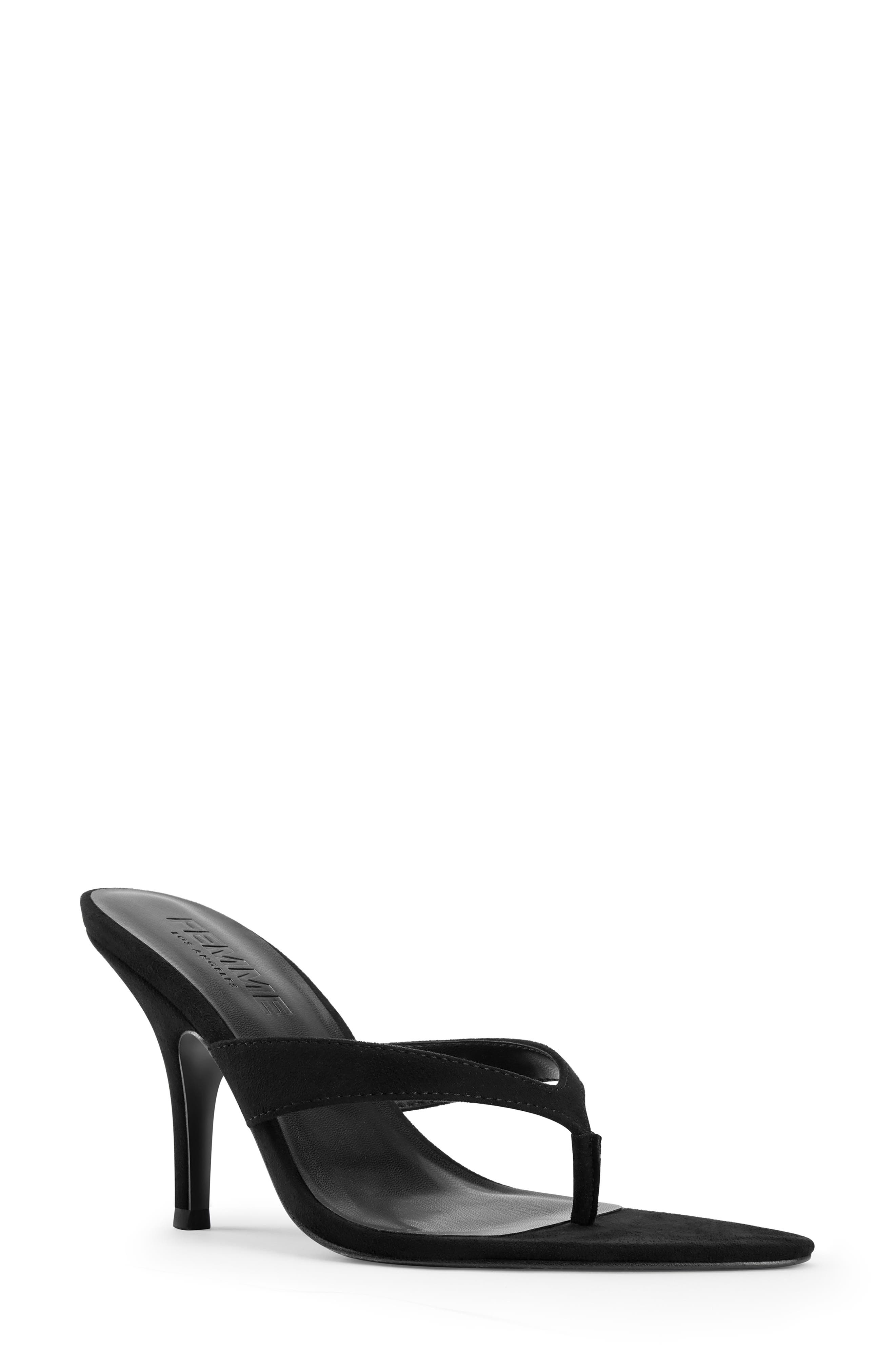 FEMME LA Tokyo Pointed Toe Sandal, Main, color, Black