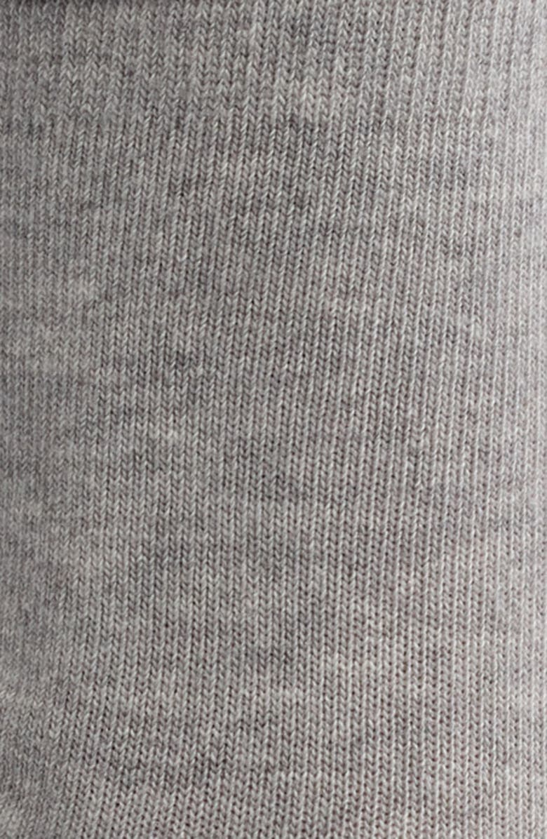 Nordstrom Roll Top Crew Socks, Alternate, color, Grey Heather