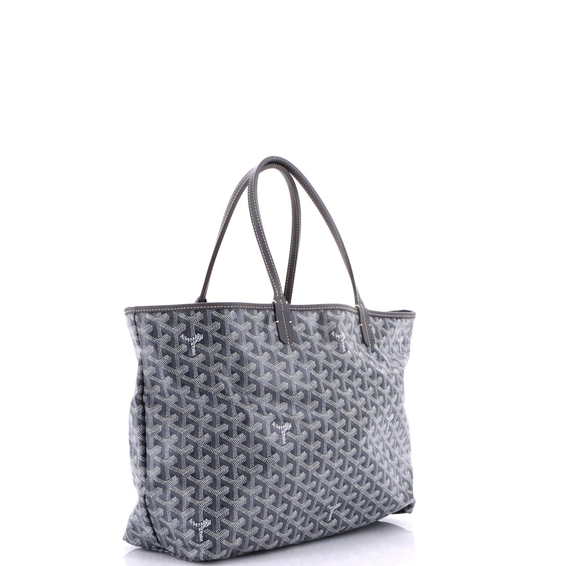 Pre-Owned Goyard Saint Louis Tote Coated Canvas PM, Alternate, color, Gray