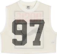 PUMA x Rosé Sleeveless Mesh Crop Jersey