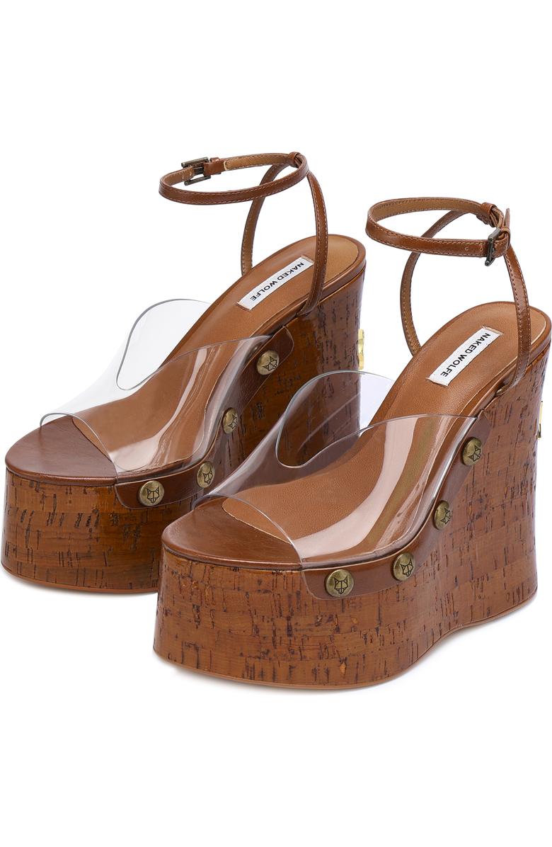 Naked Wolfe Tiger Lilly Heel, Main, color, Clear