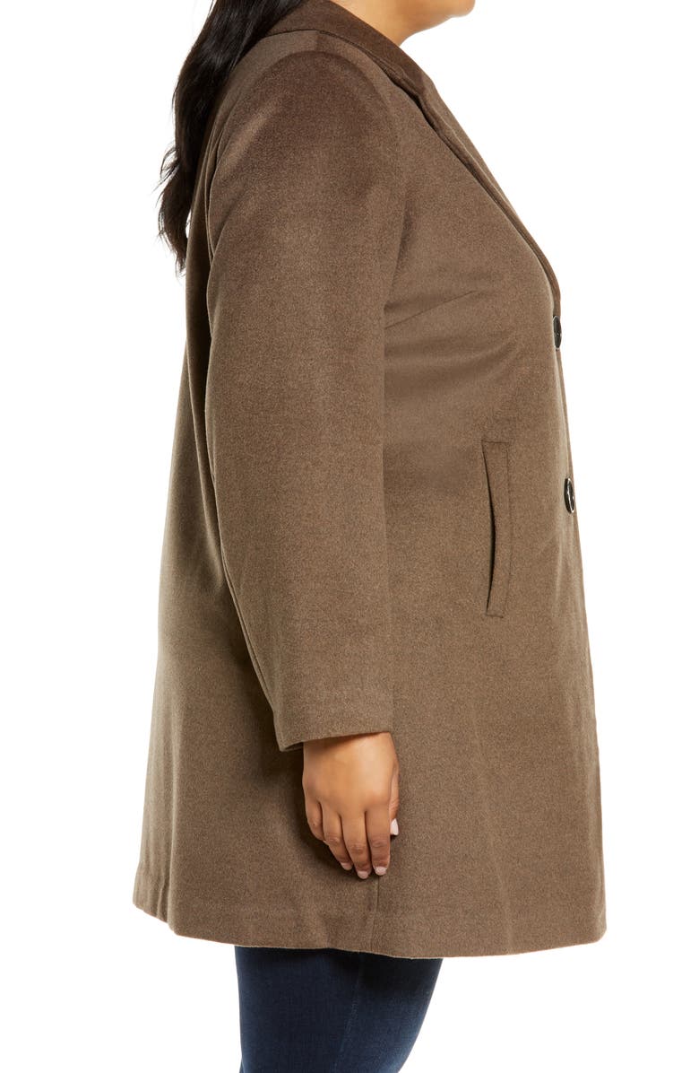 Sam Edelman Women's Wool Blend Coat, Alternate, color, Melange Brown
