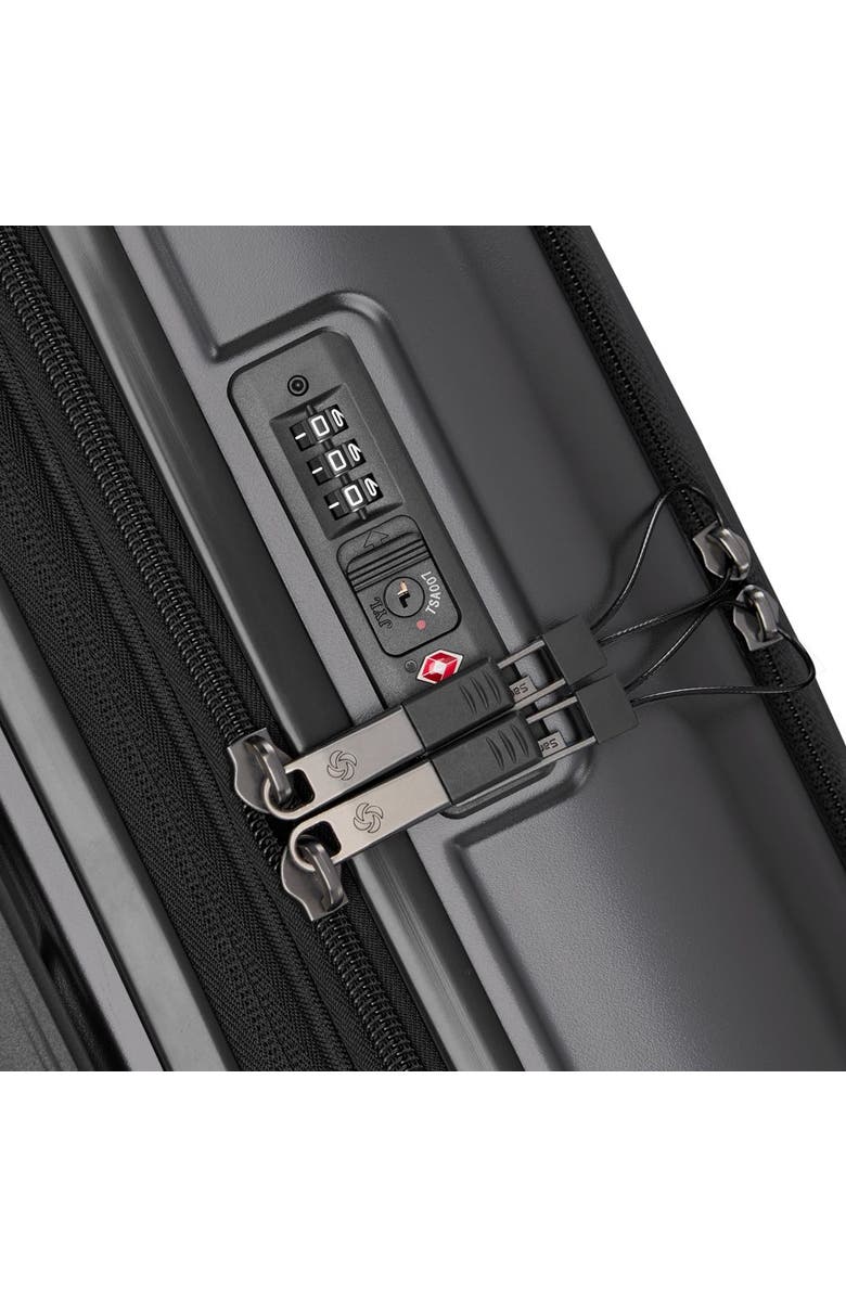 Samsonite Octiv Front Pocket Pro 21 Inch Carry On Spinner, Alternate, color, Stealth Black