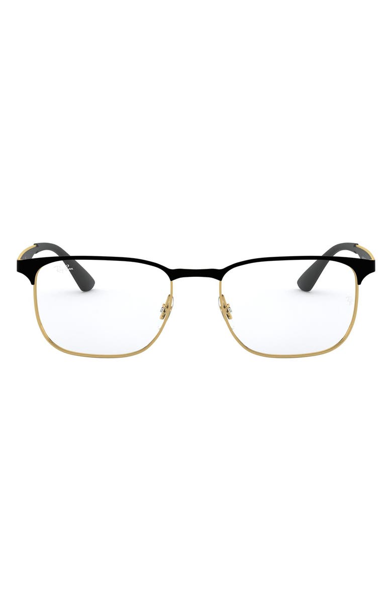 Ray-Ban 54mm Optical Glasses, Main, color, Gold/ Black