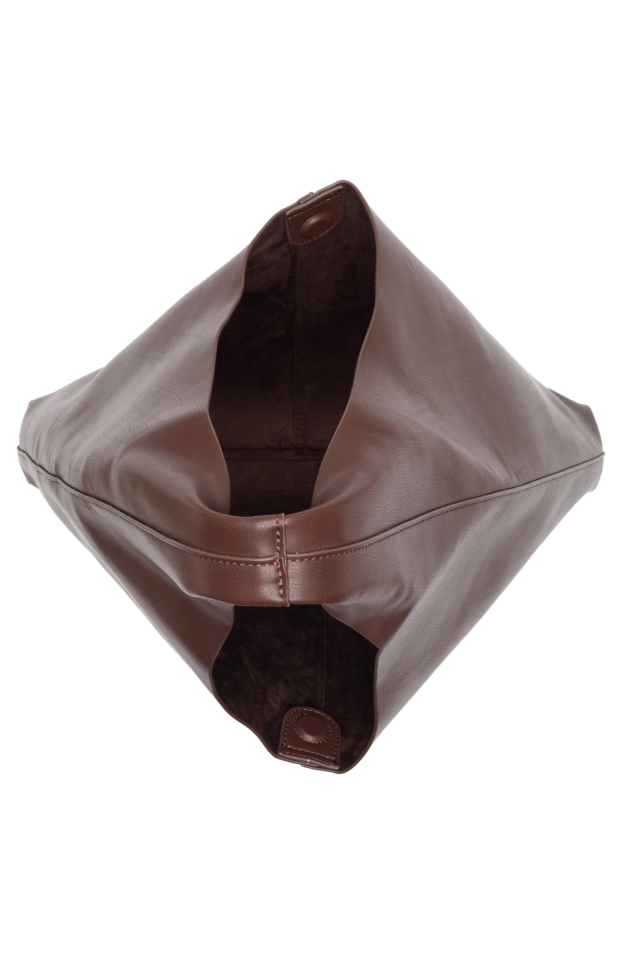 BCBG Triangle Hobo Bag, Alternate, color, Chocolate