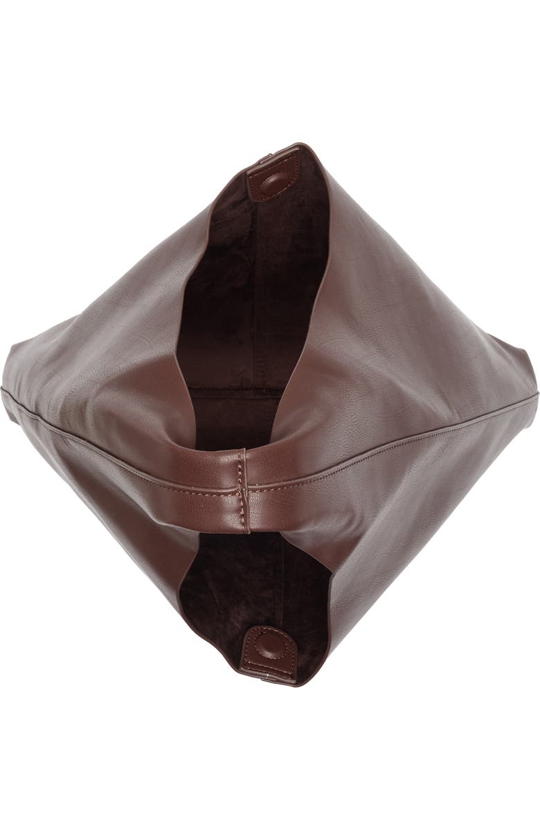 BCBG Triangle Hobo Bag, Alternate, color, Chocolate