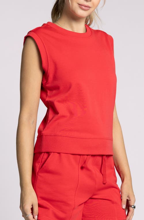 Thread & Supply Paulie Sleeveless Knit Top In Red