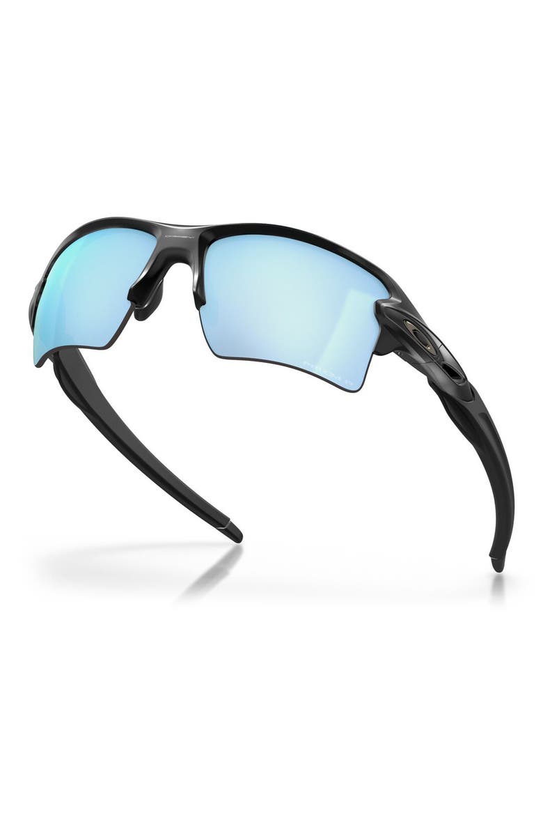 Flak® 2.0 XL 59mm Prizm™ Polarized Wrap Sunglasses, Alternate, color, BLACK / BLUE RED