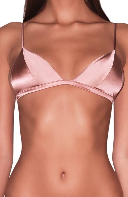 FLEUR DU MAL FLEUR DU MAL LUXE WIRELESS SILK BLEND TRIANGLE BRA