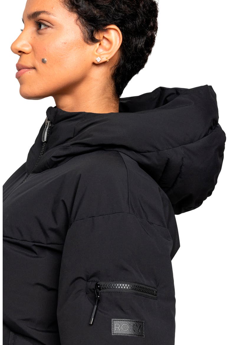 Alofted Water Resistant Hooded Puffer Jacket, Alternate, color, ANTHRACITE