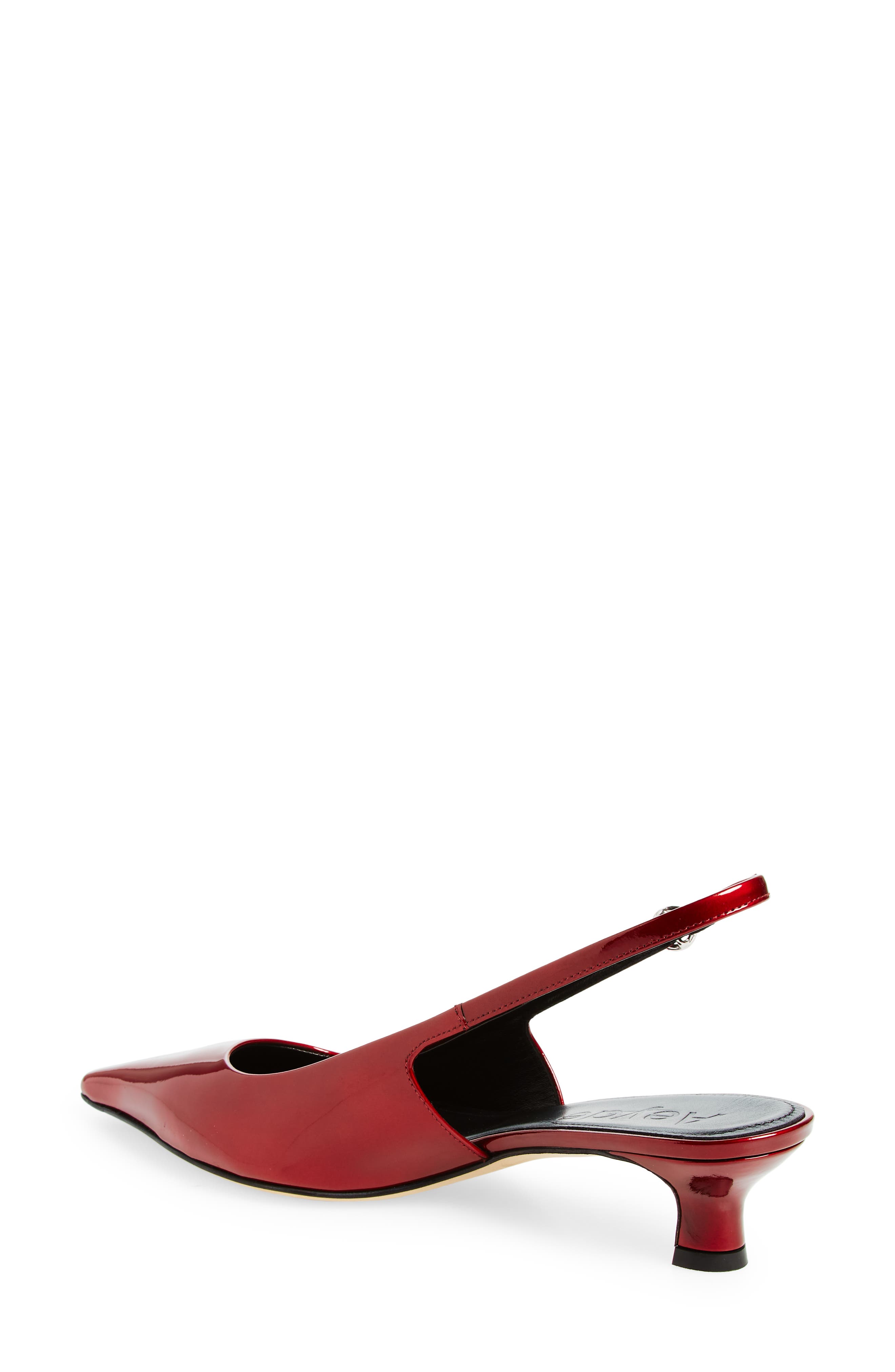 aeyde Metallic Slingback Pump, Alternate, color, 