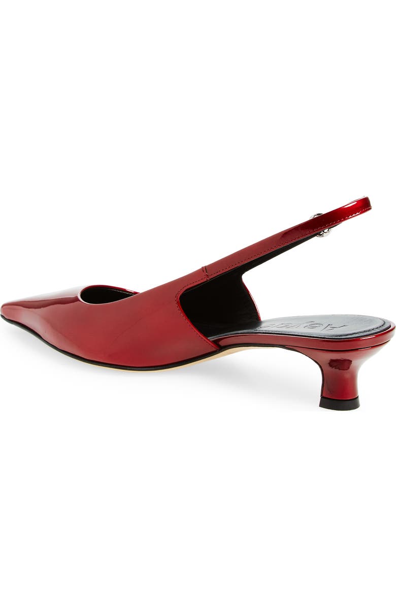 aeyde Metallic Slingback Pump, Alternate, color, Red Metallic