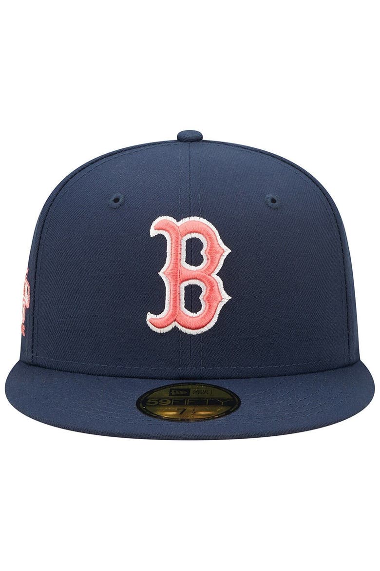 Men's New Era Navy Boston Red Sox 2013 World Series Lava Undervisor 59FIFTY Fitted Hat, Alternate, color, Navy