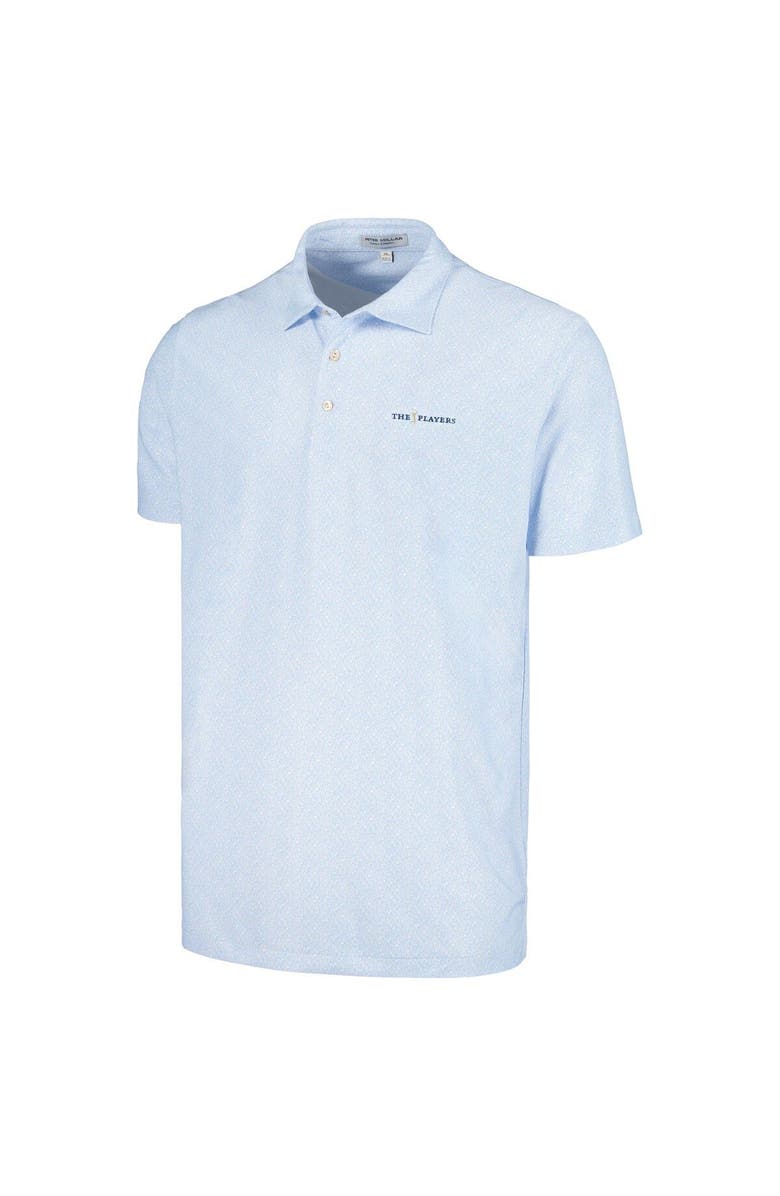 Peter Millar Men's Peter Millar Light Blue THE PLAYERS Pinkies Up Mesh Polo, Alternate, color,