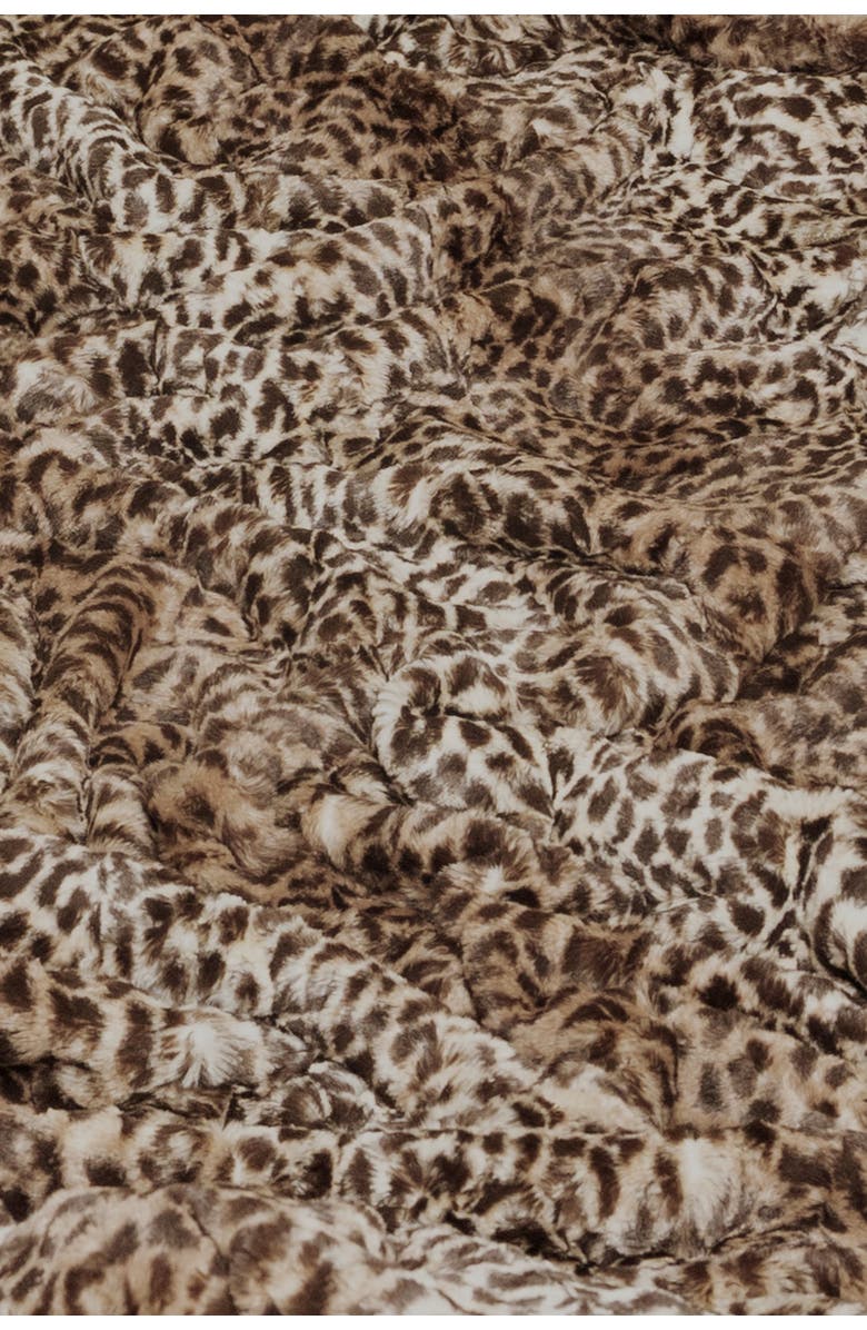 Sea To Me Blankets San Diego Faux Fur Throw Blanket, Alternate, color, Cheetah