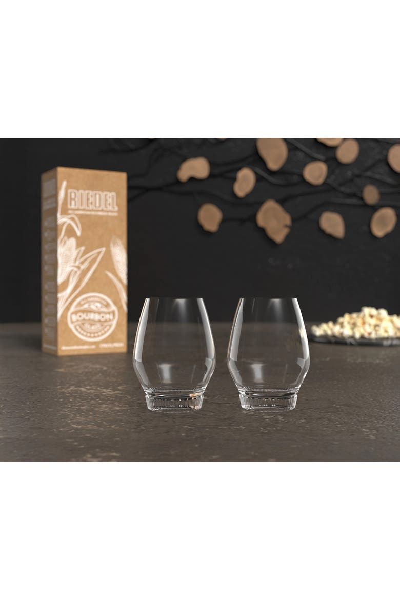 All American Bourbon Glass, Set of 2, Alternate, color, Clear