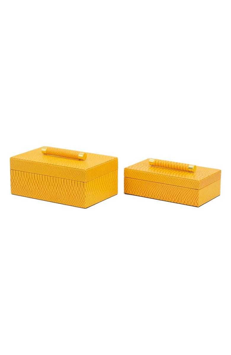 R16 HOME Yellow Snake Embossed Box Set, Main, color,