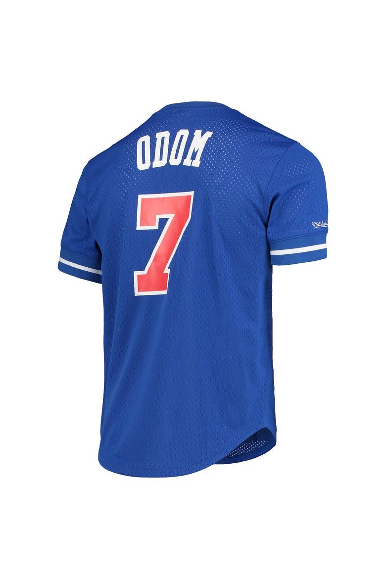 Men's Mitchell & Ness Lamar Odom Royal LA Clippers 2002 Mesh Name & Number T-Shirt, Alternate, color, Royal
