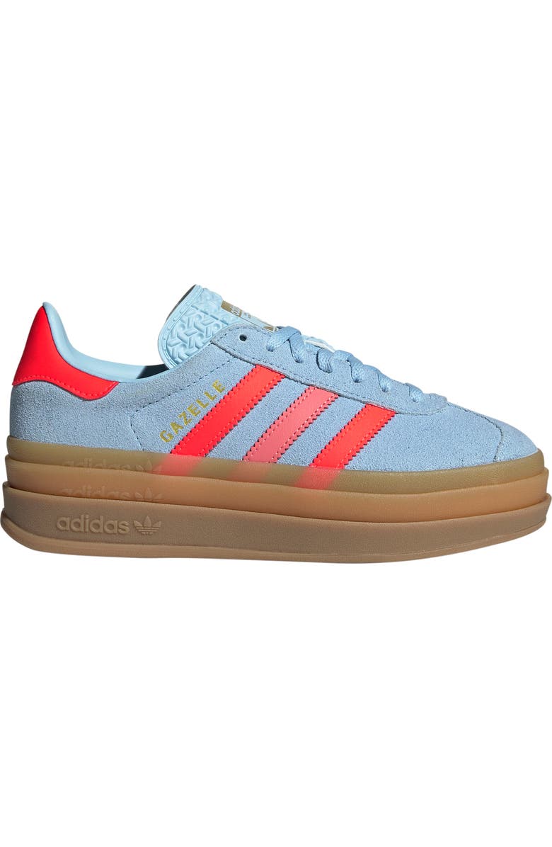 adidas Kids' Gazelle Bold Sneaker, Alternate, color, Clesky/Sol