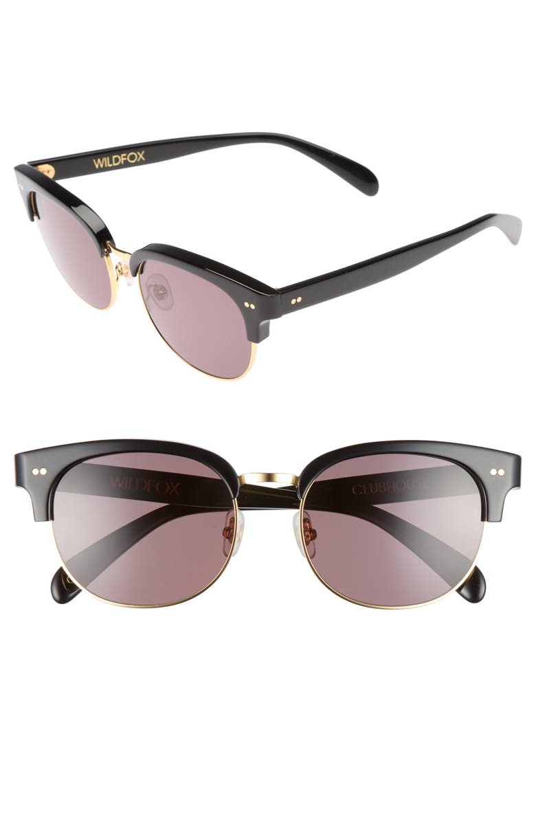 Wildfox Clubhouse 50mm Semi-Rimless Sunglasses, Main, color, 