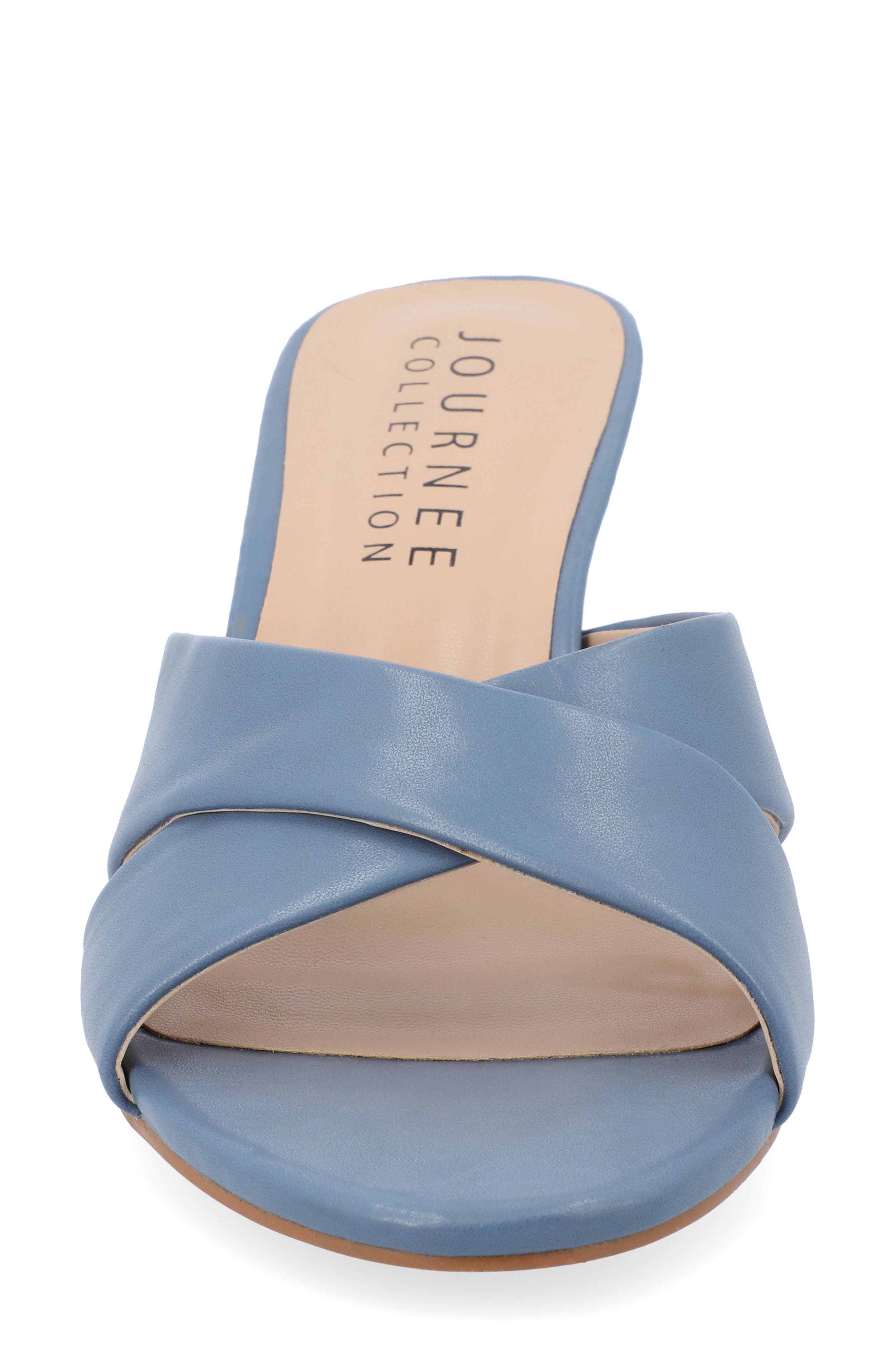 Journee Collection Berkly Slide Sandal, Alternate, color, Blue