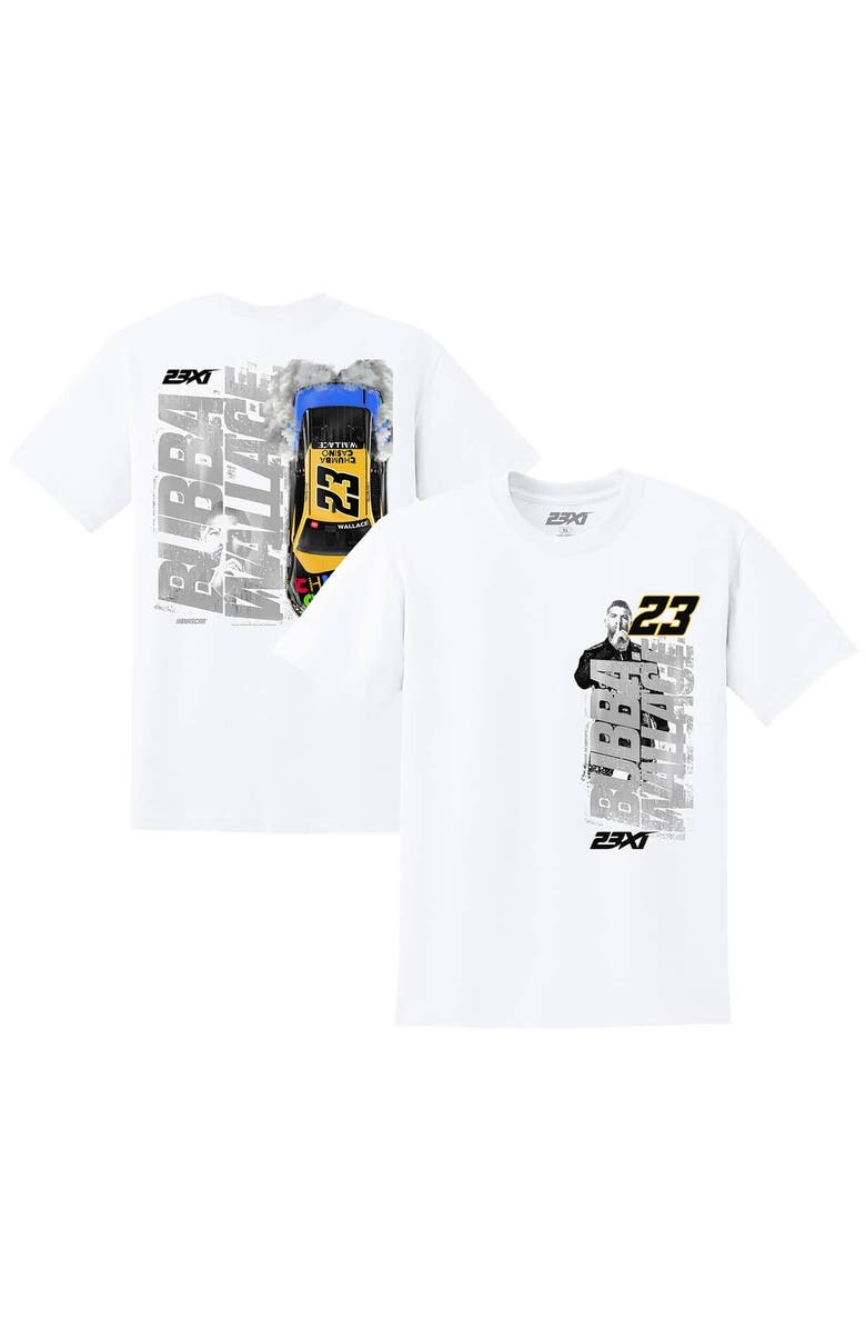 23XI Racing Men's 23XI Racing White Bubba Wallace Chumba Casino Car T-Shirt, Main, color, White
