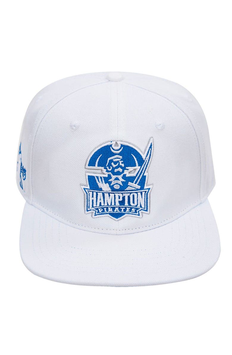 PRO STANDARD Men's Pro Standard White Hampton Pirates  Evergreen Wool Snapback Hat, Alternate, color, 