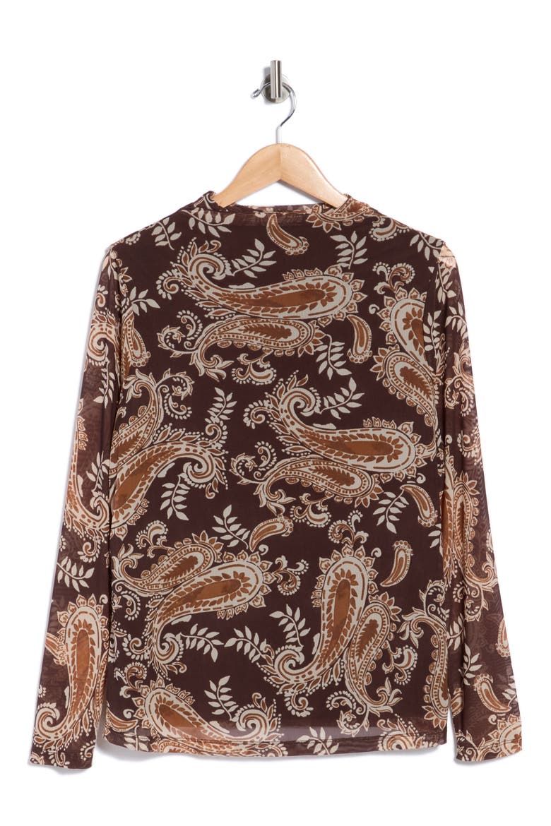 Live In Printed Mesh Tee, Alternate, color, BOHEMIAN PAISLEY