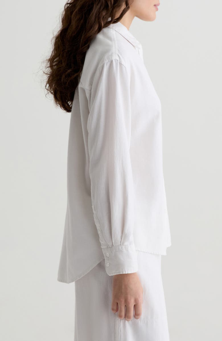 AG Addison Linen Blend Button-Up Shirt, Alternate, color,