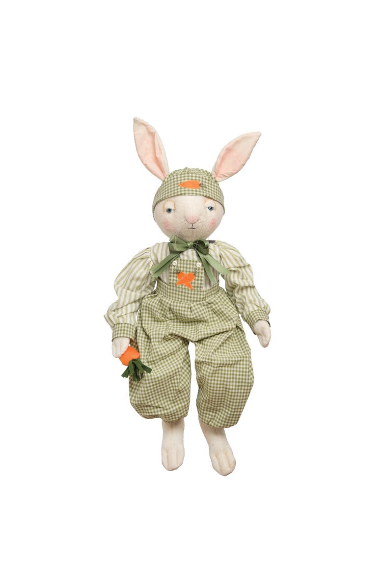 Gallerie II Andy Bunny Easter Gathered Traditions Joe Spencer Soft Figure Figurine, Main, color, Green