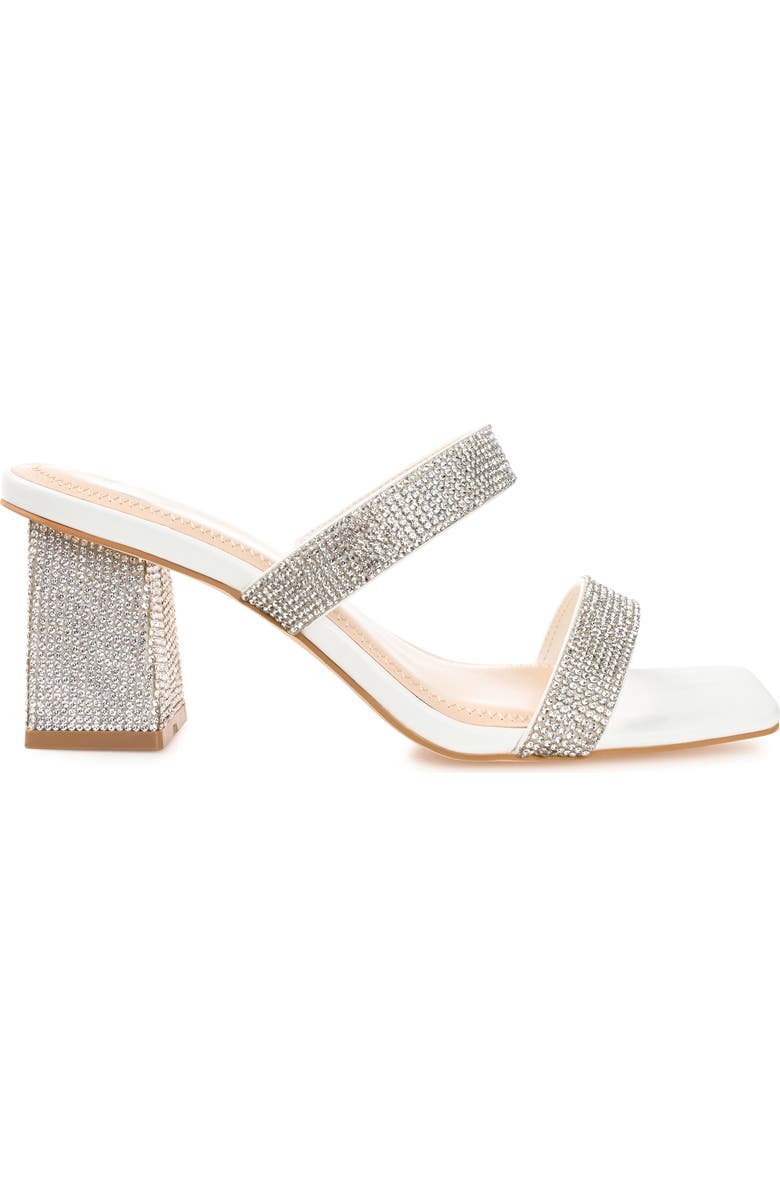 Journee Collection Shandee Heeled Sandal, Alternate, color, White