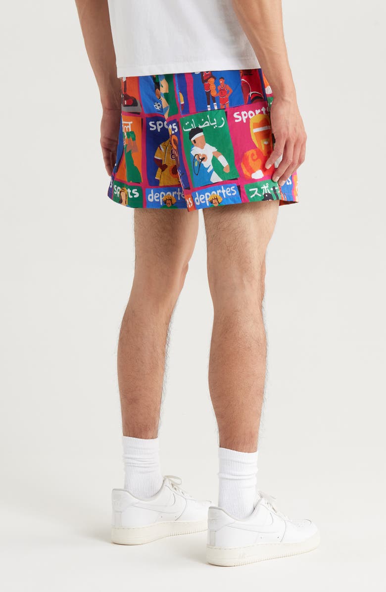 MARKET Illustrated Tech Shorts, Alternate, color,