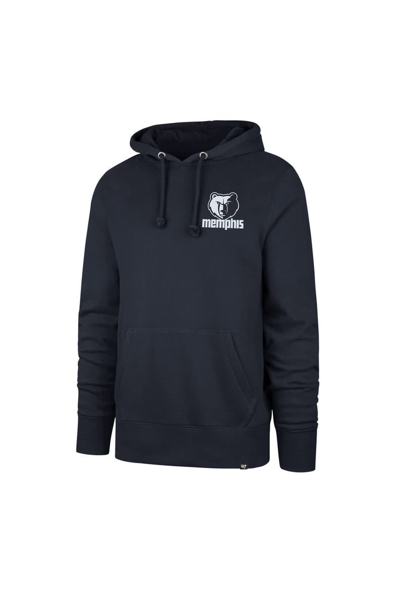 Men's '47 Navy Memphis Grizzlies 2025/26 City Edition Jab Step Headline Hoodie, Alternate, color, Navy